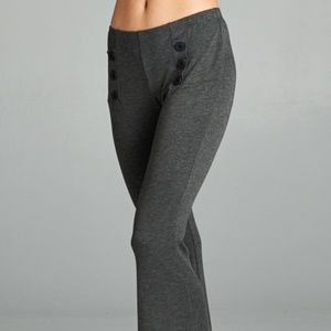 Emerald charcoal gray bell bottom pants